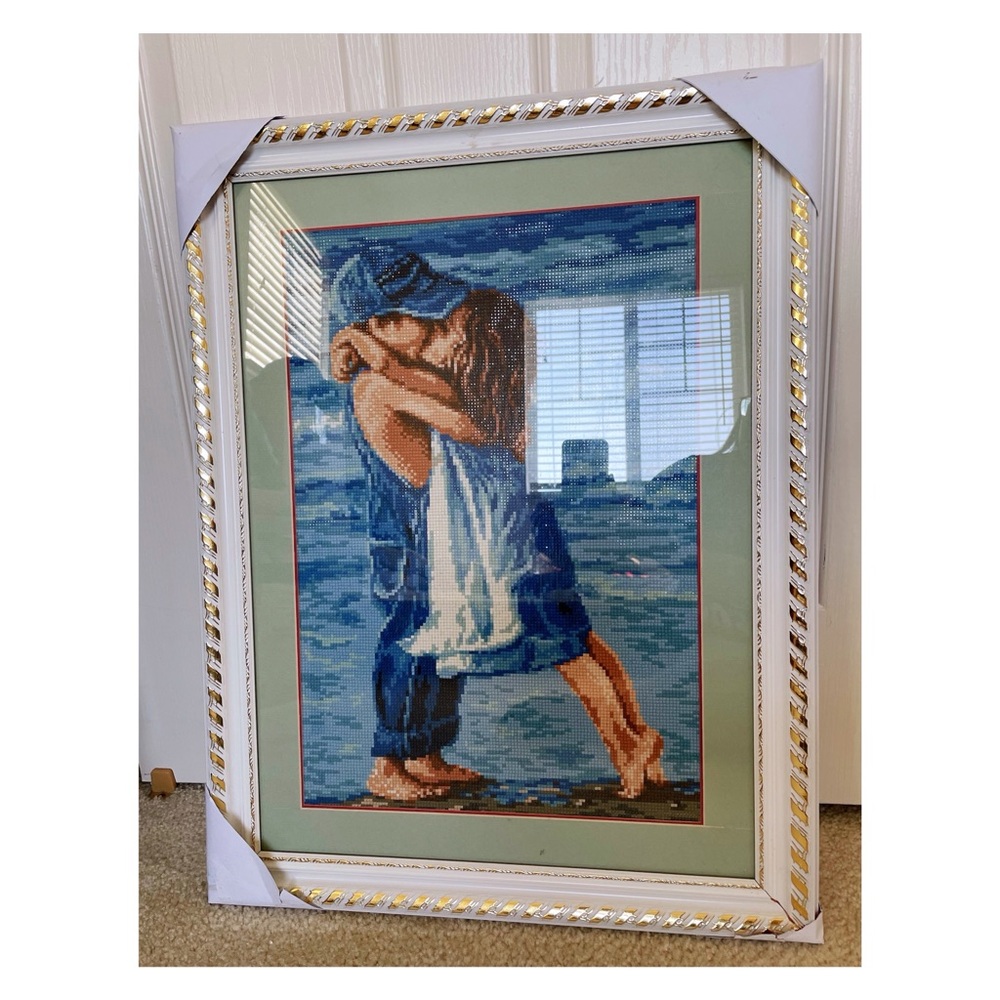 Handmade art work lovely girl and boy